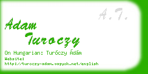 adam turoczy business card
